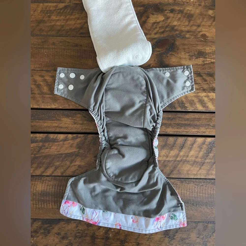 Flamingo Print AIO Cloth Diaper
